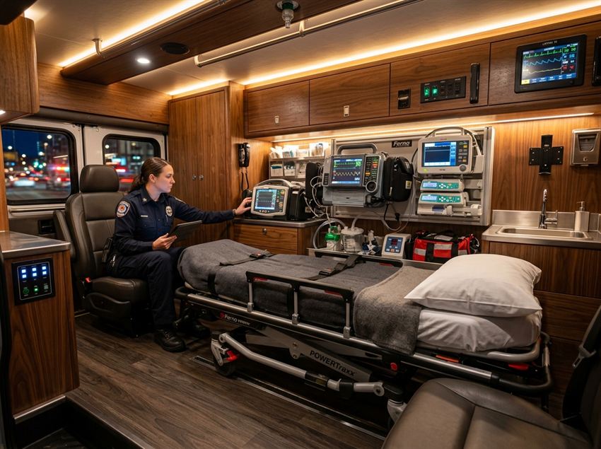 Dead Body Vehicle with Freezer Big Vehicle Long Distance